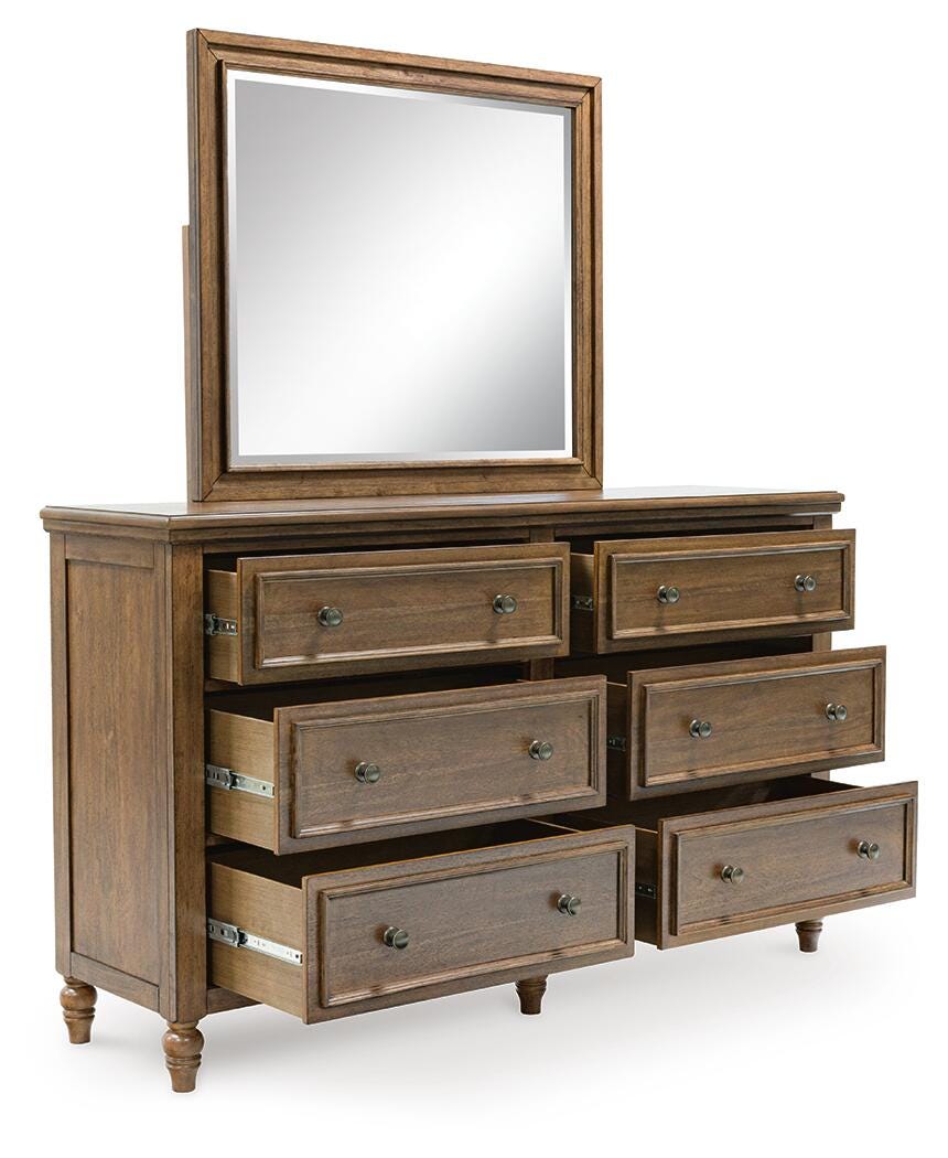 Sturlayne Dresser and Mirror - Brown  (B787-SI) - Image 2