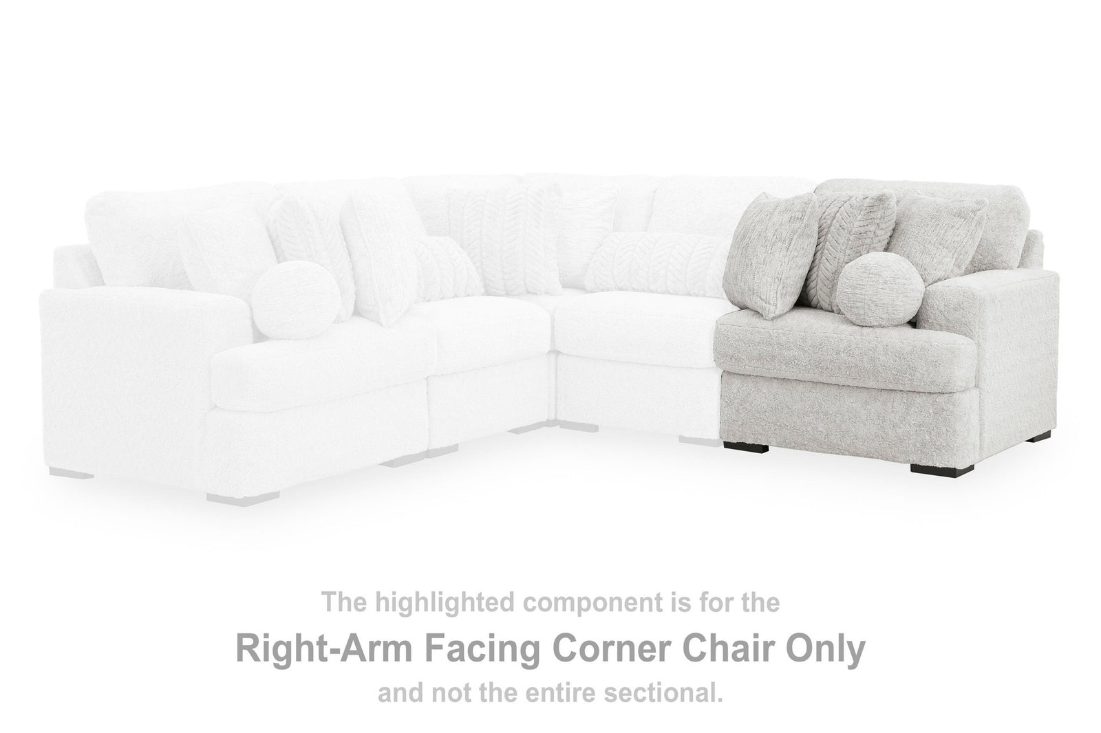 Cuddle Plush Oversized Armless Chaise (PC59106-SI) - Image 22