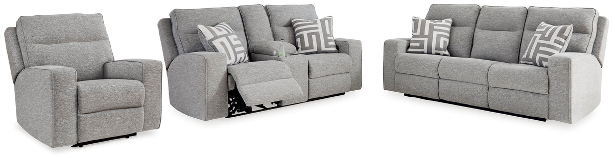 Biscoe Power Reclining Sofa, Loveseat and Recliner (90503-SI)