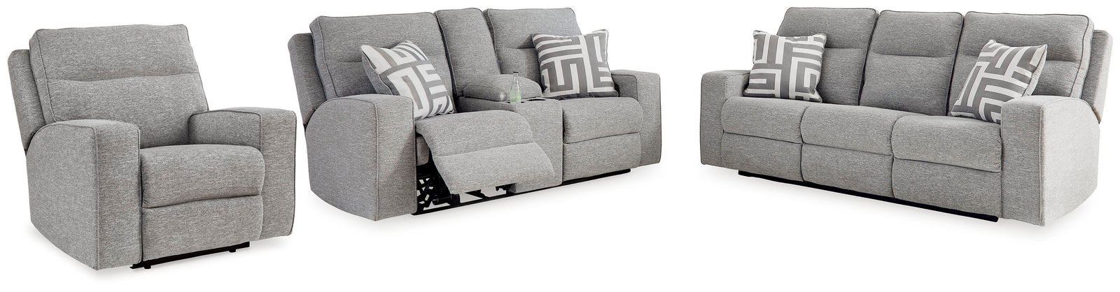 Biscoe Power Reclining Sofa, Loveseat and Recliner (90503-SI)