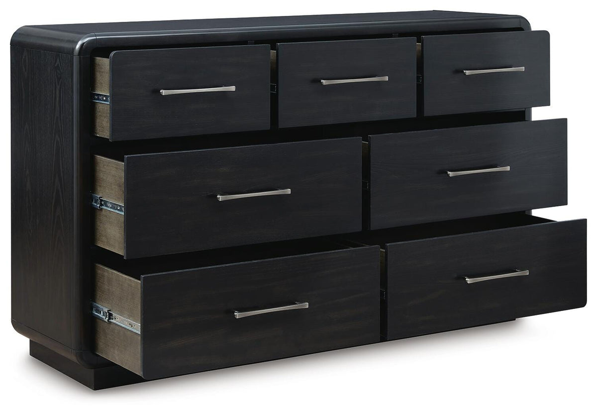 Rowanbeck Dresser - Black  (B821-SI) - Image 3