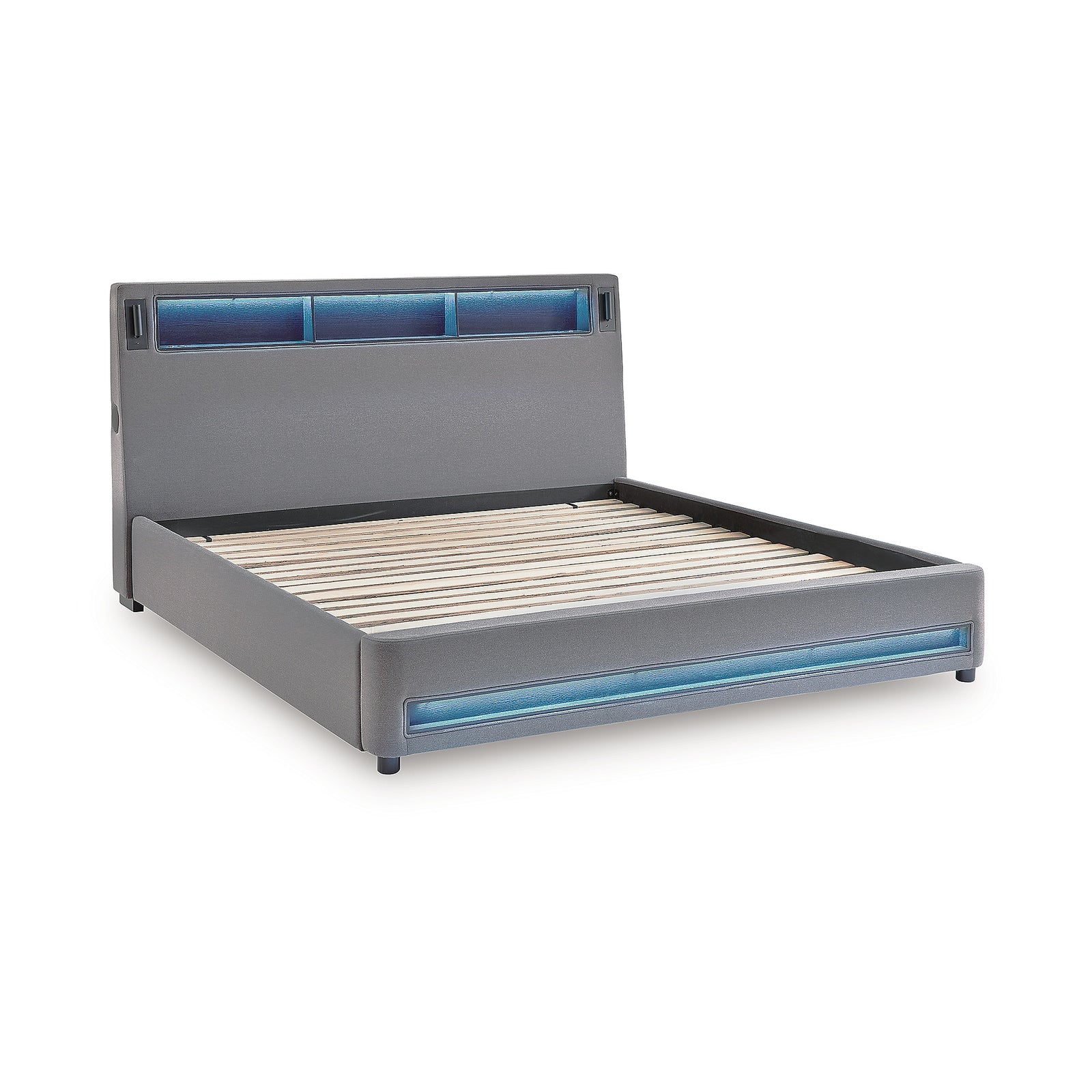 Verishaw California King Upholstered Bed (PCB2721-SI) - Image 4