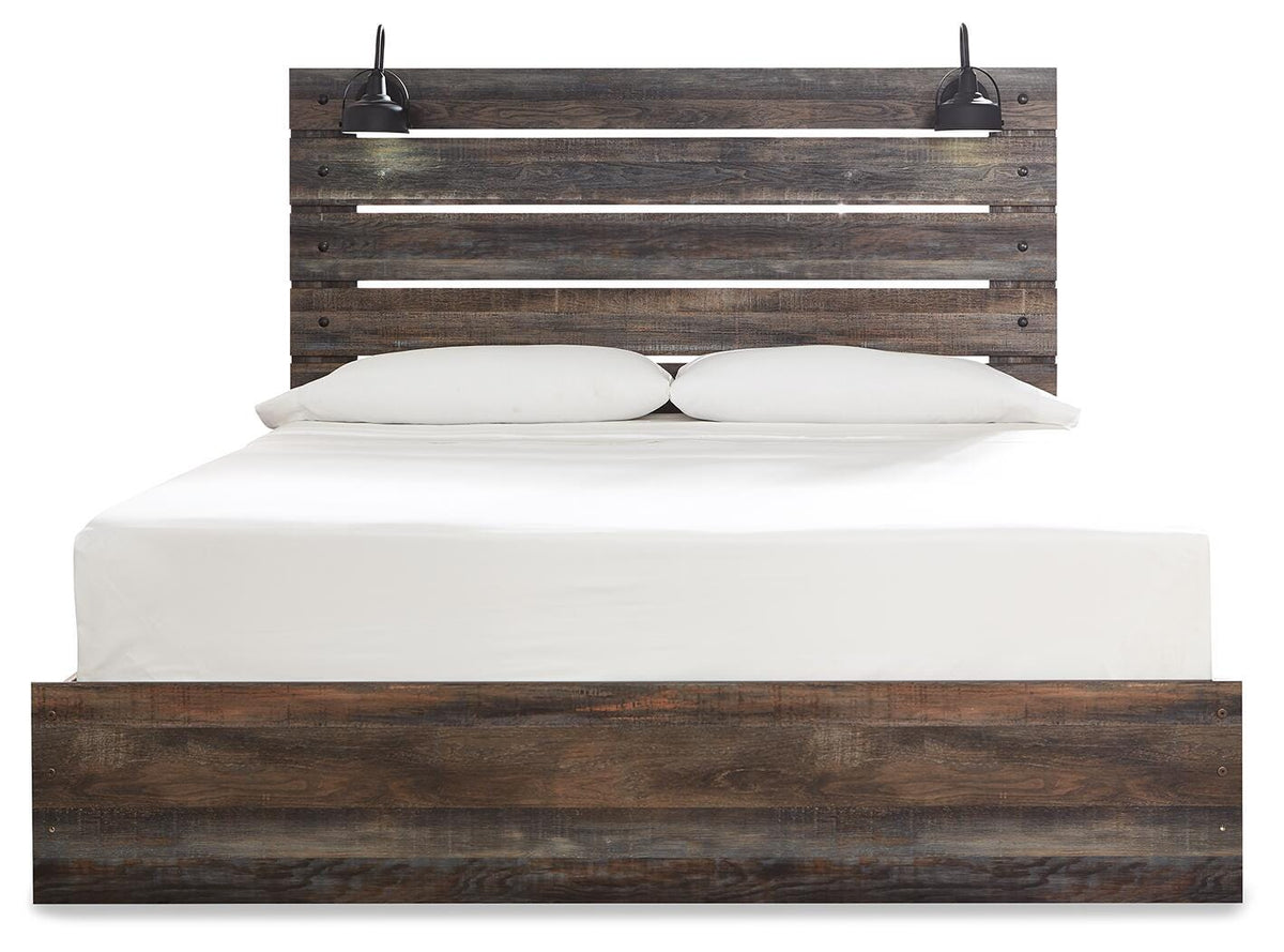 Drystan Panel Bed and 2 Nightstands - Multi  (B211-SI) - Image 2