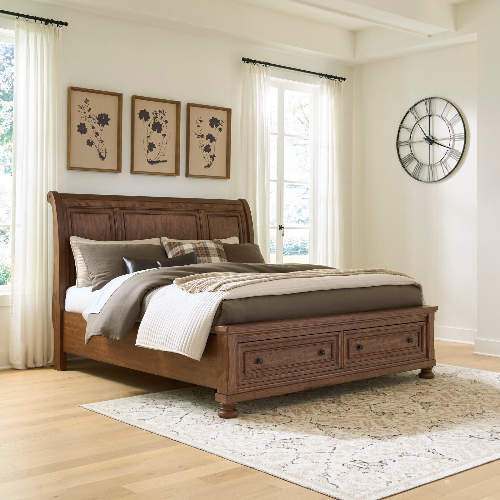 Zackaryn King Sleigh Storage Bed (PCB807-SI) - Image 5