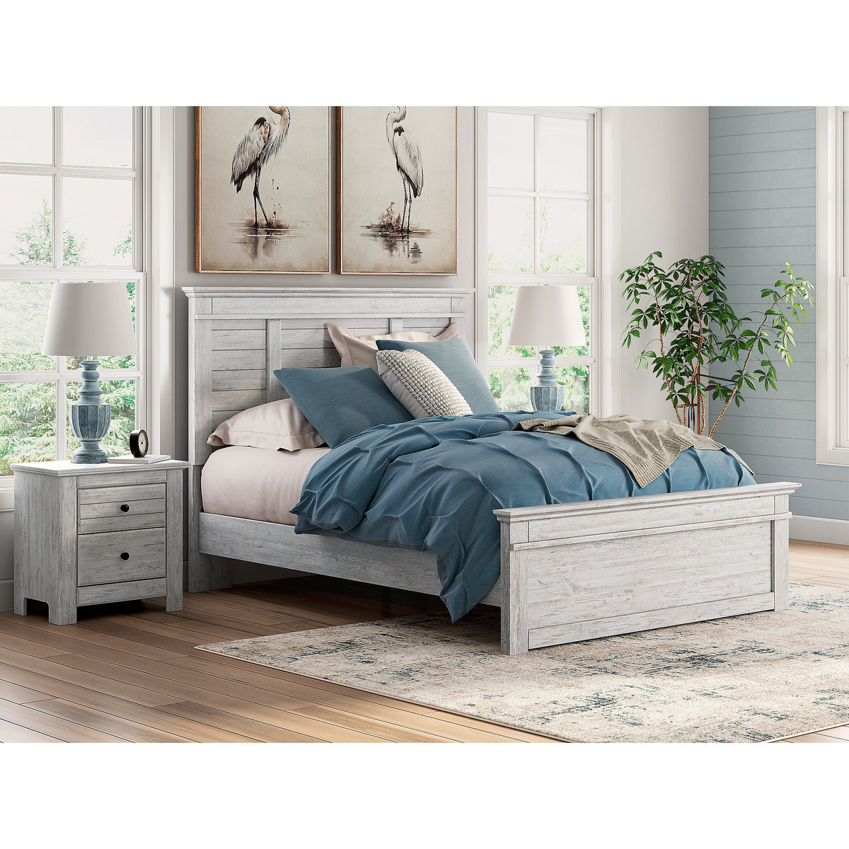 Makidern Queen Panel Bed (PCB1171-SI) - Image 6