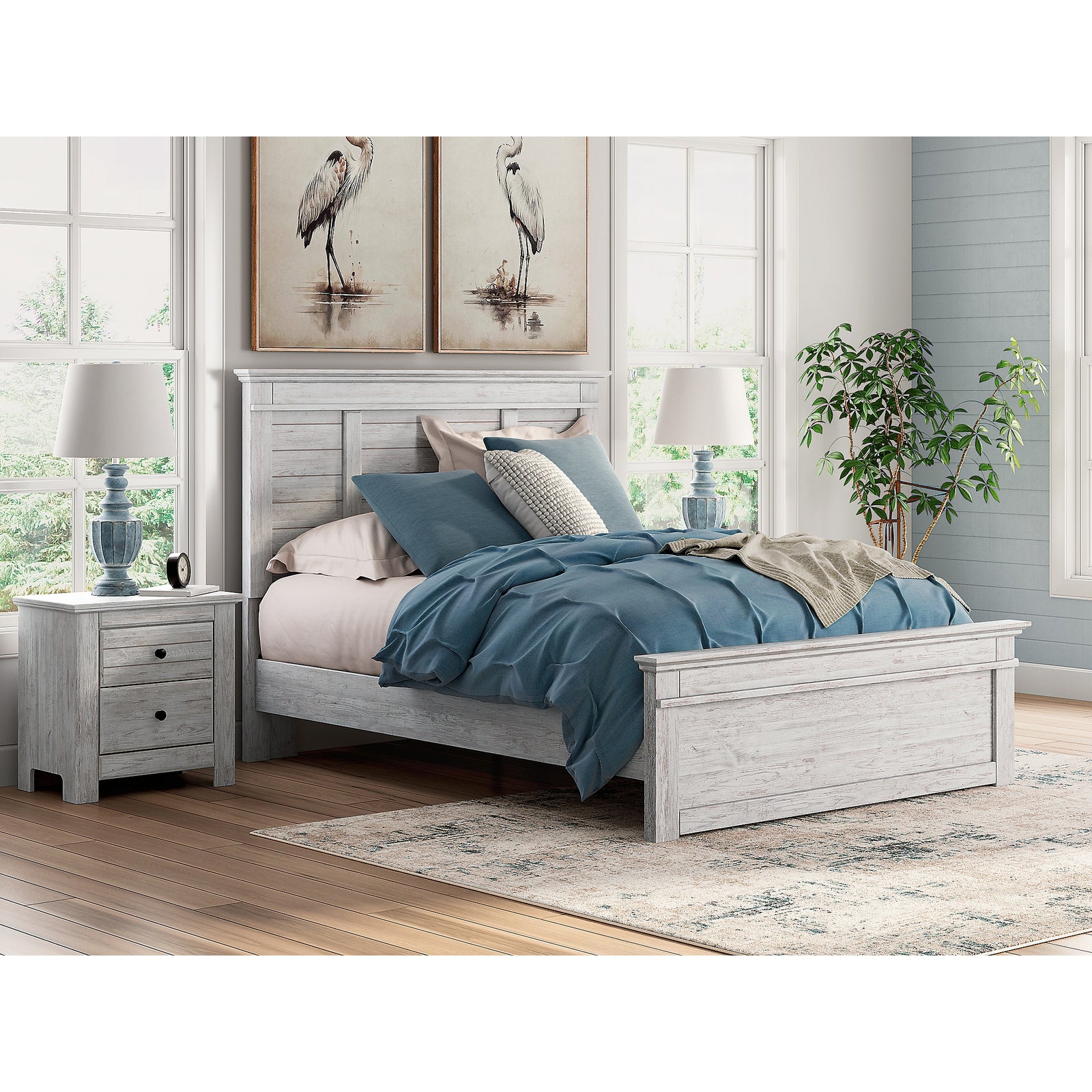 Makidern Queen Panel Bed (PCB1171-SI) - Image 6