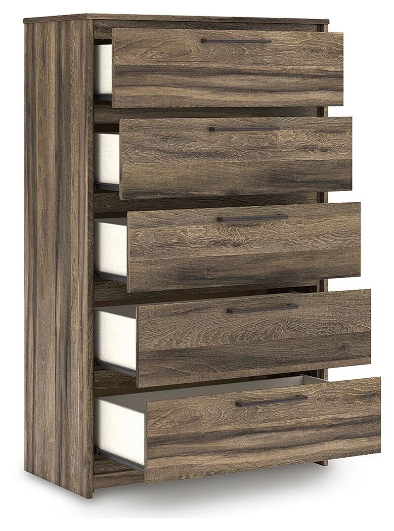 Elbrim King Panel Storage Bed, Chest and Nightstand (PCB2005-SI) - Image 4