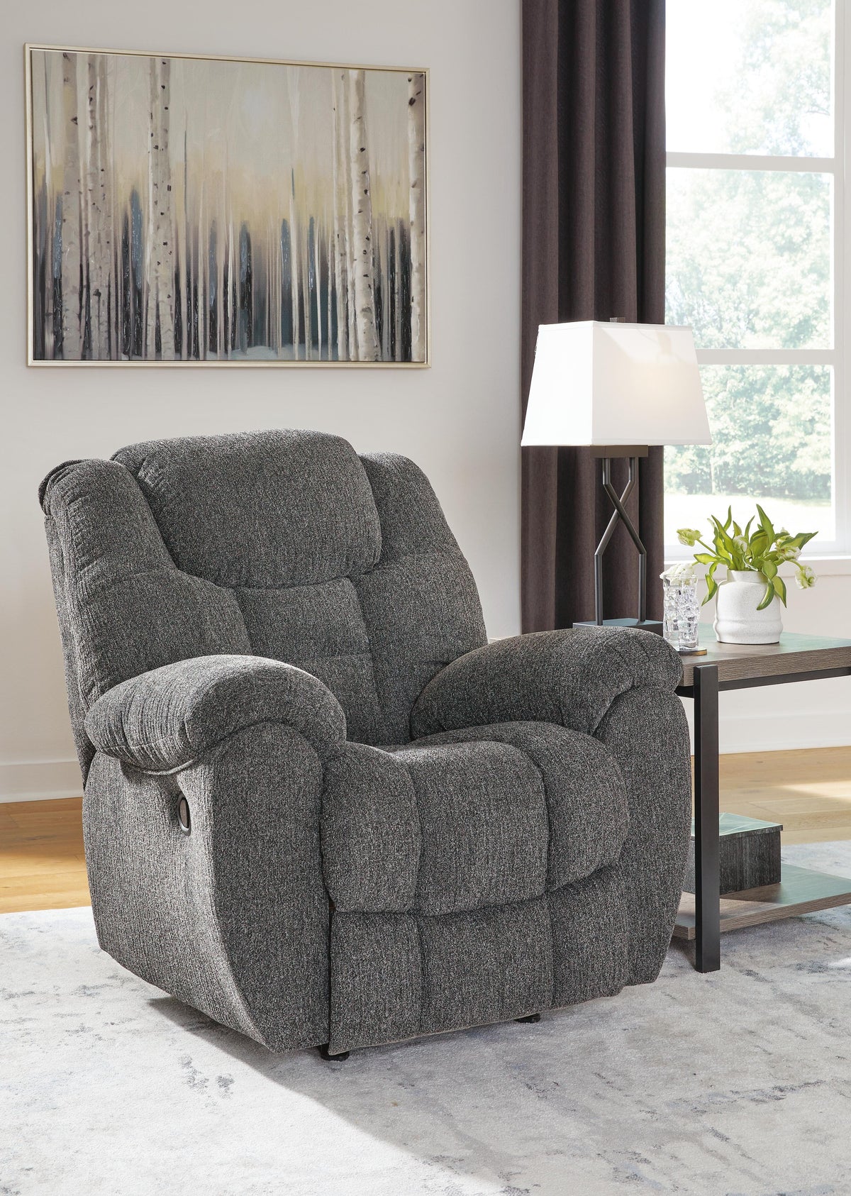 Foreside Reclining Loveseat with Console (38104-SI) - Image 21