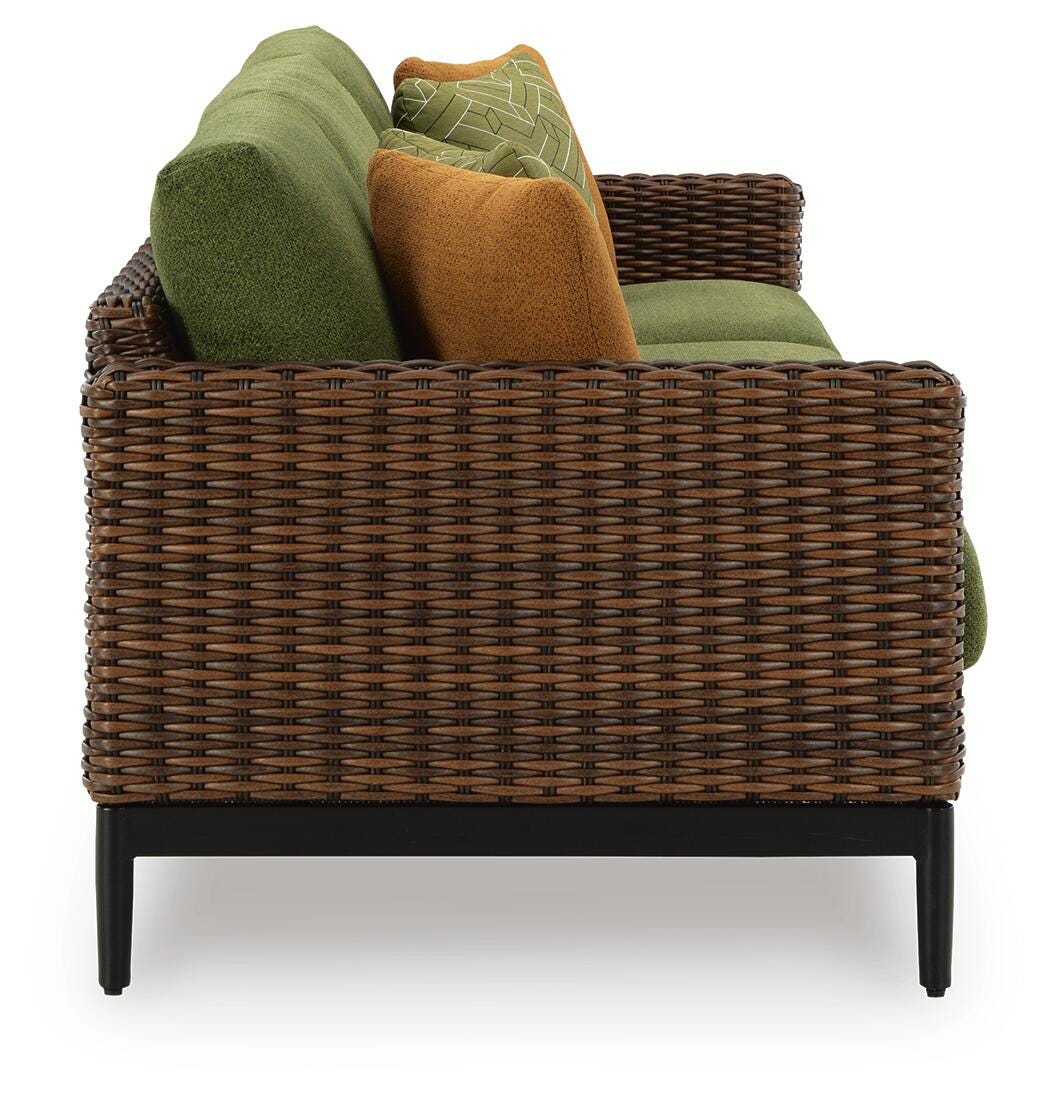 Horizon Hall Outdoor Sofa, 2 Lounge Chairs and 2 Ottomans (P572-SI) - Image 11