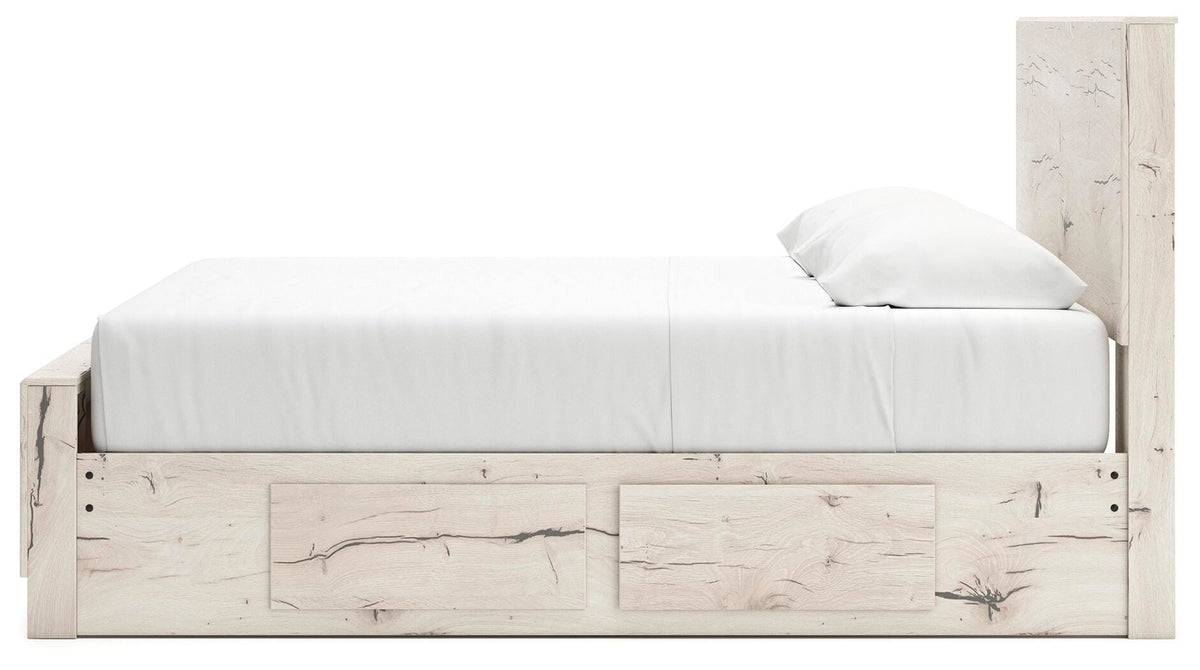 Lawroy Panel Bed with Storage - Light Natural  (B2310-SI) - Image 7
