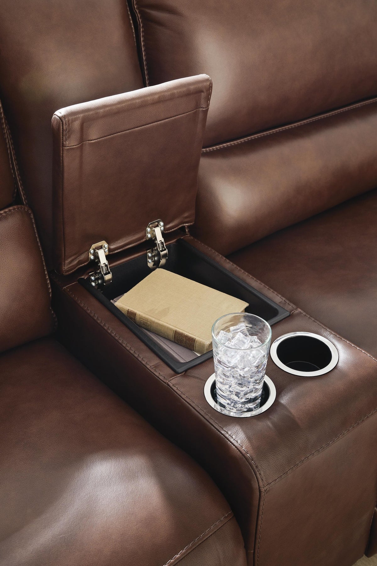 DeepWakes 6-Piece Reclining Sectional with Storage Console (PCU62607-SI) - Image 4