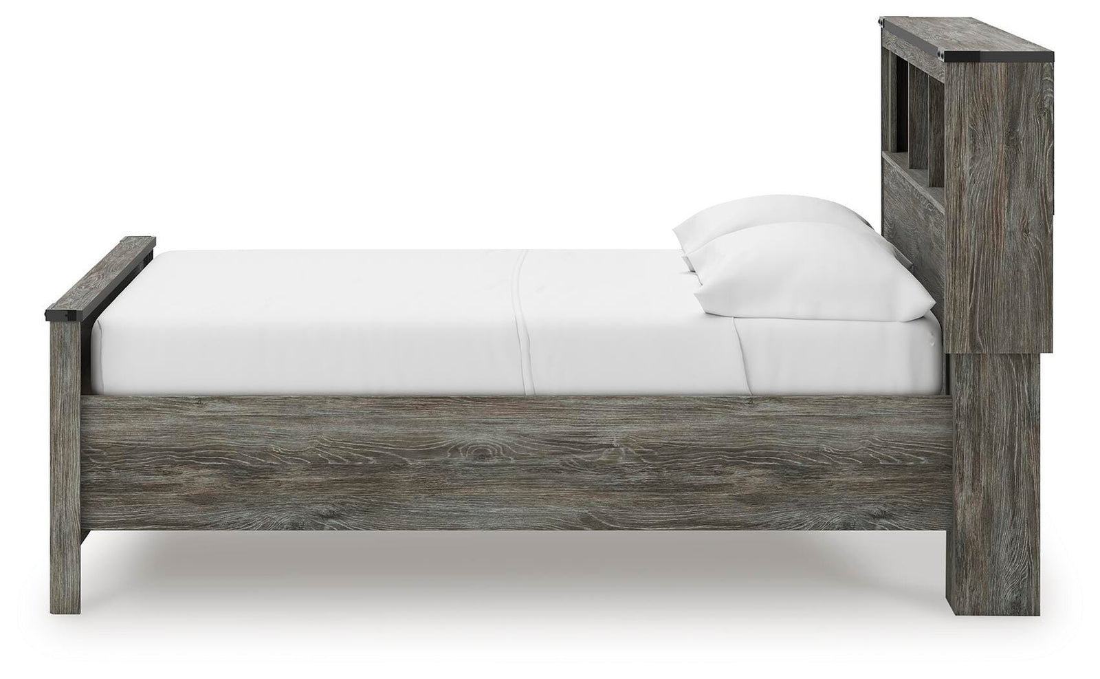 Frandern Bookcase Panel Bed with Storage, Dresser, Mirror and Chest (B4480-SI) - Image 22