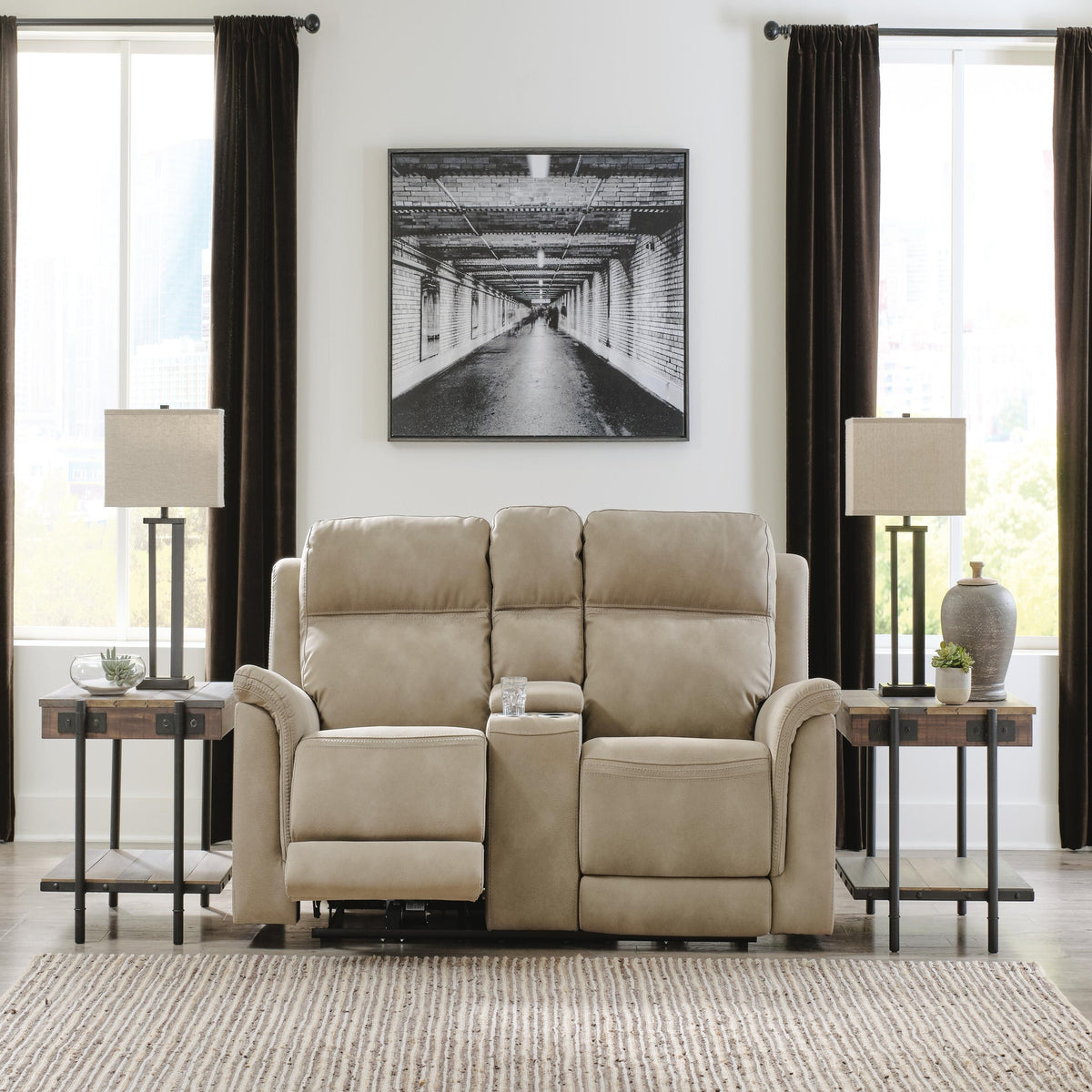 Next-Gen Durapella Power Reclining Loveseat and Power Recliner (59302-SI) - Image 13
