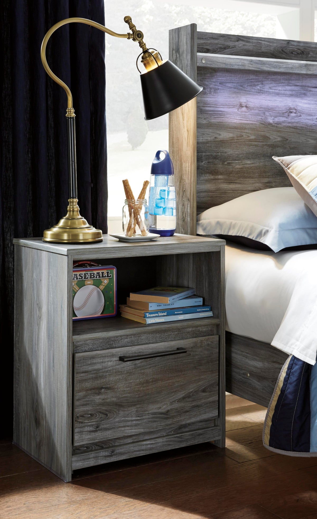 Baystorm Storage Bed, Dresser and 2 Nightstands - Gray  (B221-SI) - Image 12