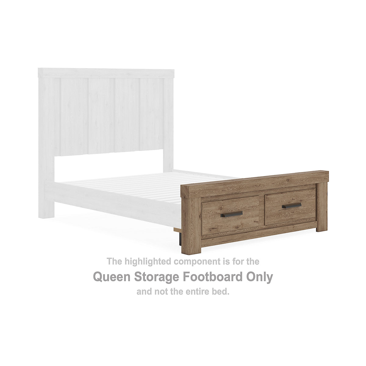 Oliandon Queen Storage Footboard (PCB2844-SI)