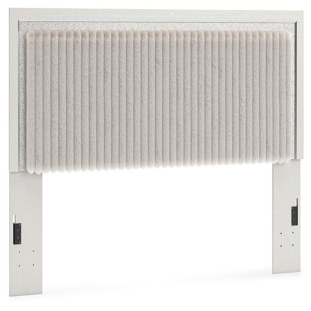 Zuraleus King/California King Upholstered Headboard/Footboard/Roll Slats (PCB3381-SI)