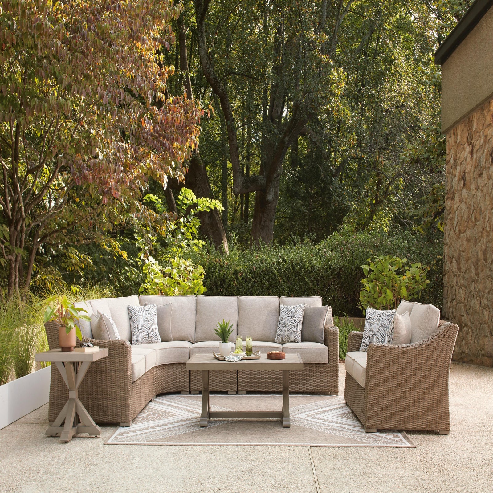 Laguna Heights 4-Piece Outdoor Sectional (PCP790-SI) - Image 2