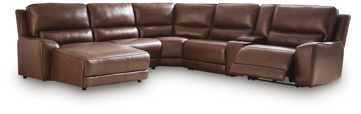 DeepWakes 6-Piece Power Reclining Sectional with Chaise (PCU62607-SI)