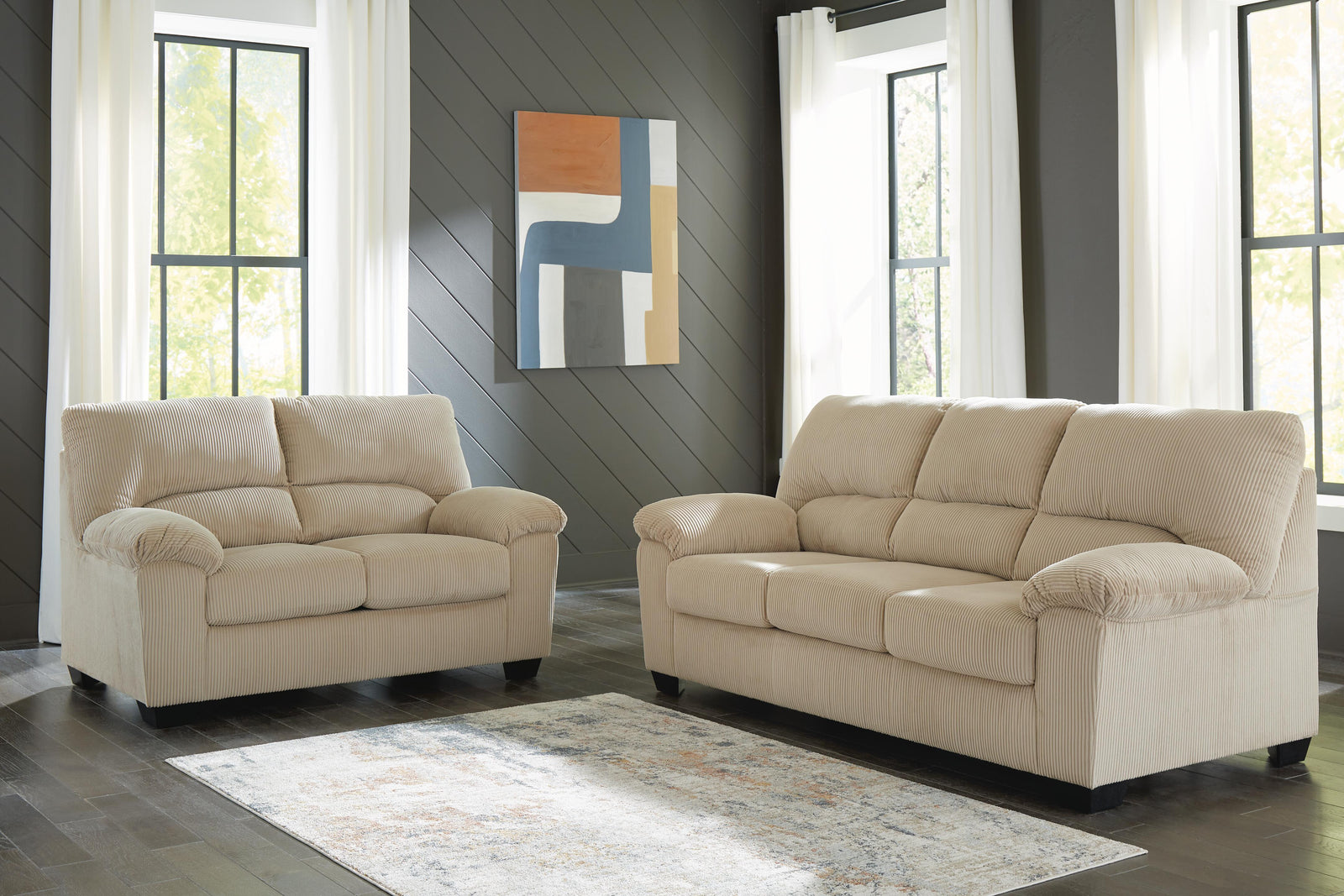 SimpleJoy Sofa and Loveseat (24203-SI) - Image 10
