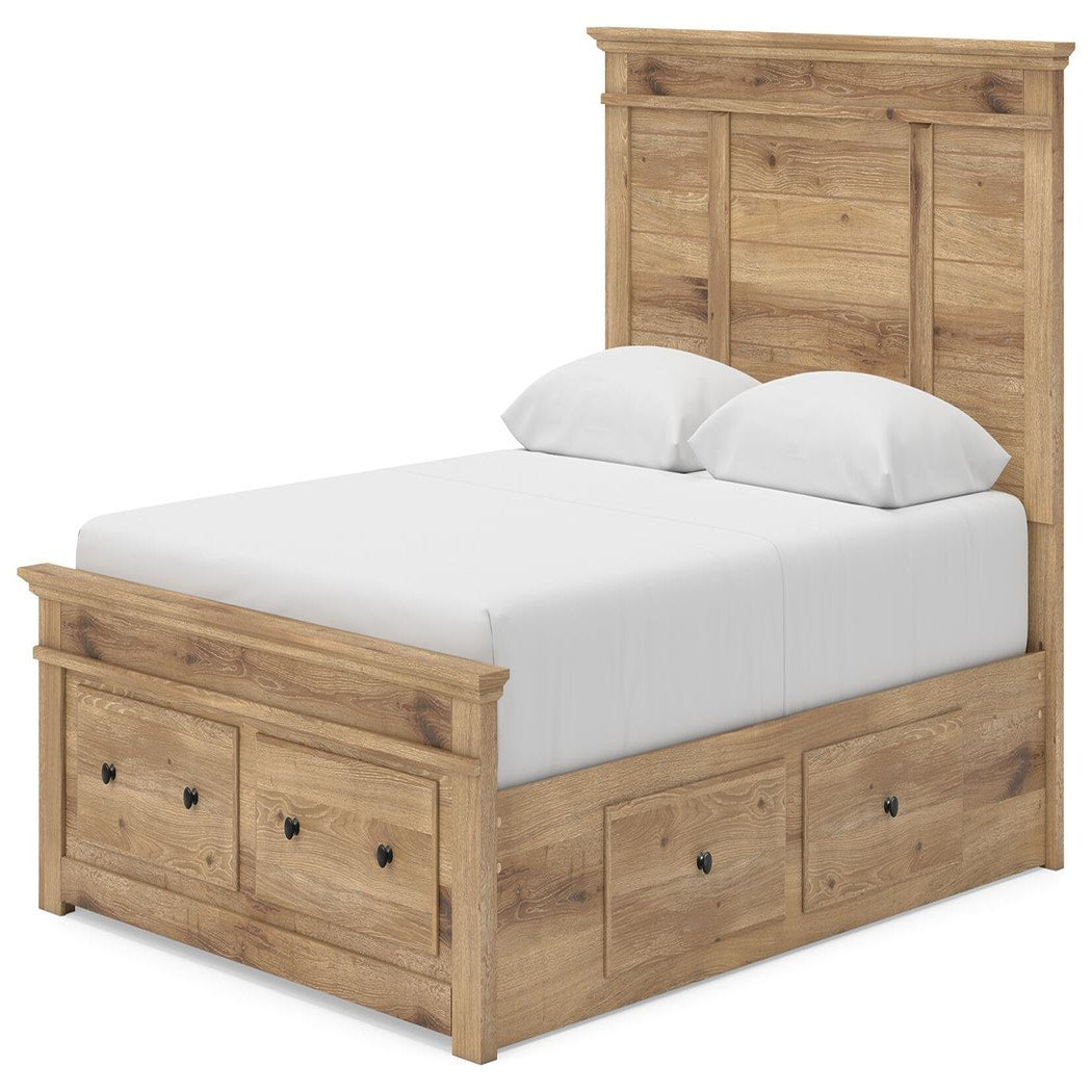 Makidern Queen Panel Storage Bed (PCB1170-SI) - Image 4