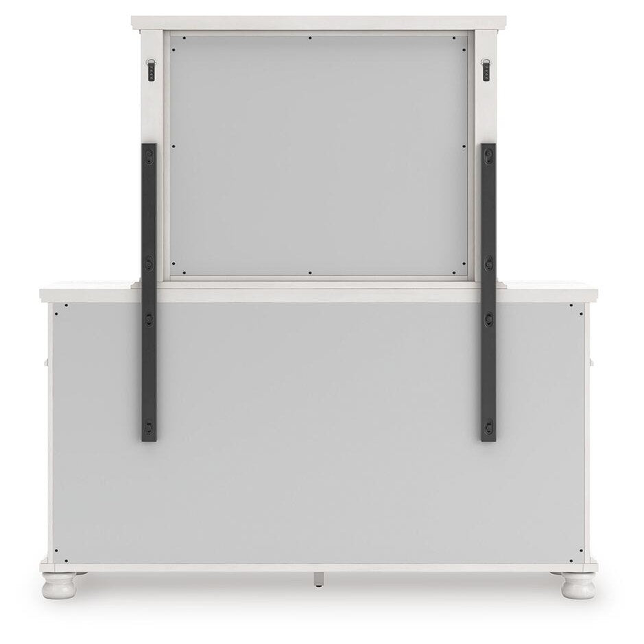 Rowlenstown Queen Poster Bed, Dresser and Mirror (PCB823-SI) - Image 6