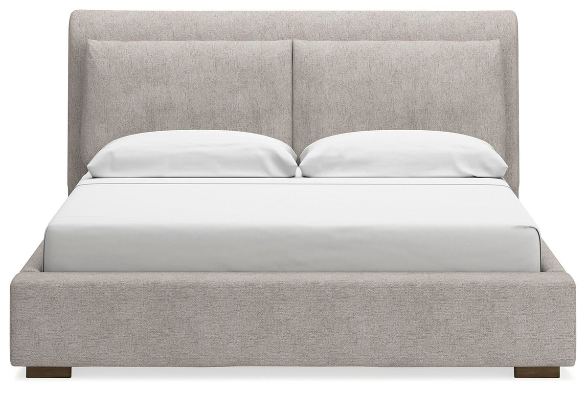 Cabalynn Upholstered Bed and 2 Nightstands (B974-SI) - Image 2