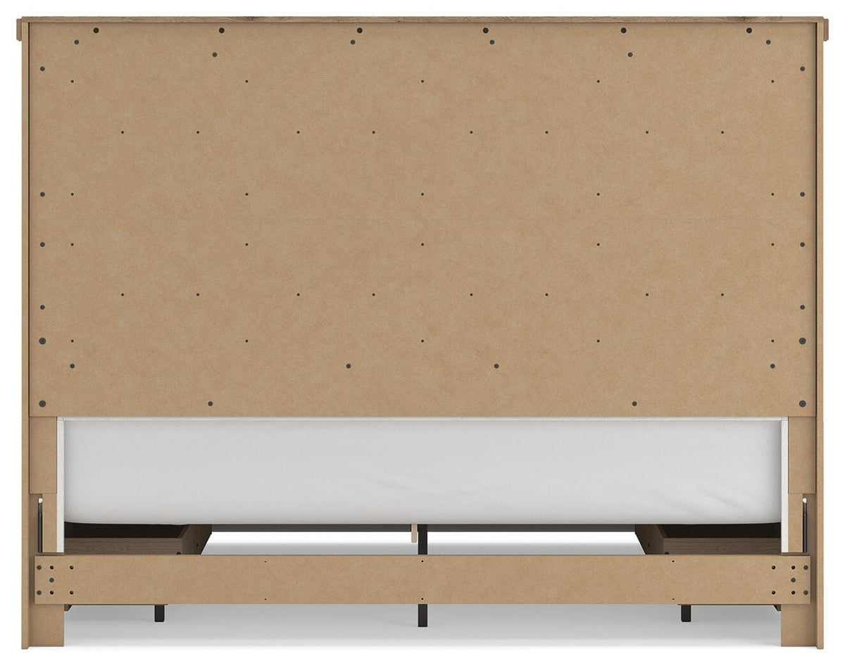 Savonport Panel Bed with Storage - White/Brown  (B4615-SI) - Image 8
