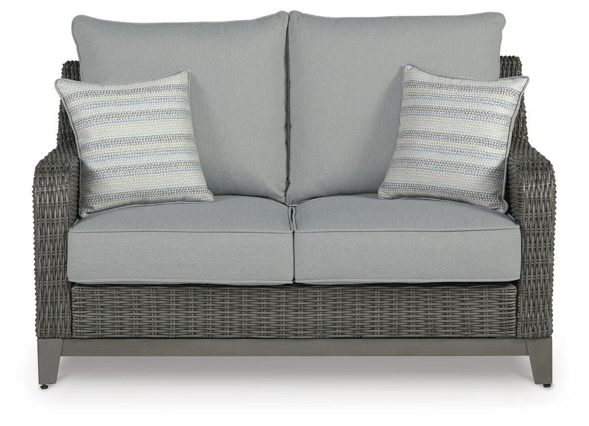 Elite Park Outdoor Loveseat with Cushion (P518-SI) - Image 6