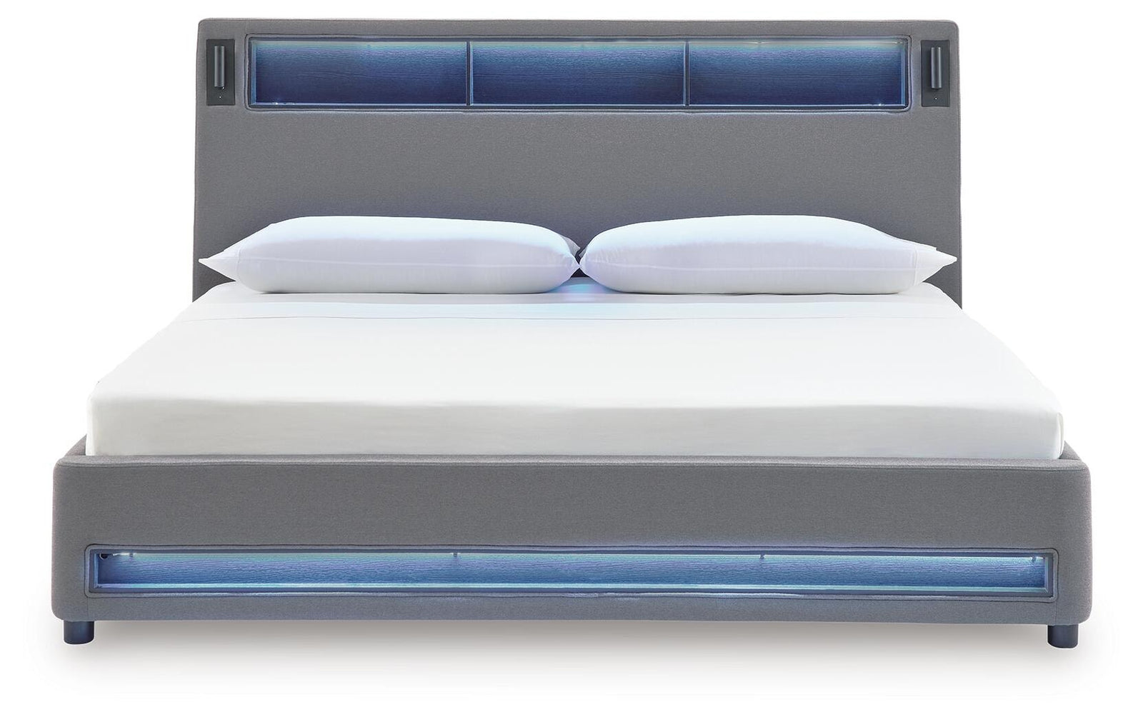 Finigale California King Upholstered Bed with Wireless Audio (PCB2721-SI) - Image 6