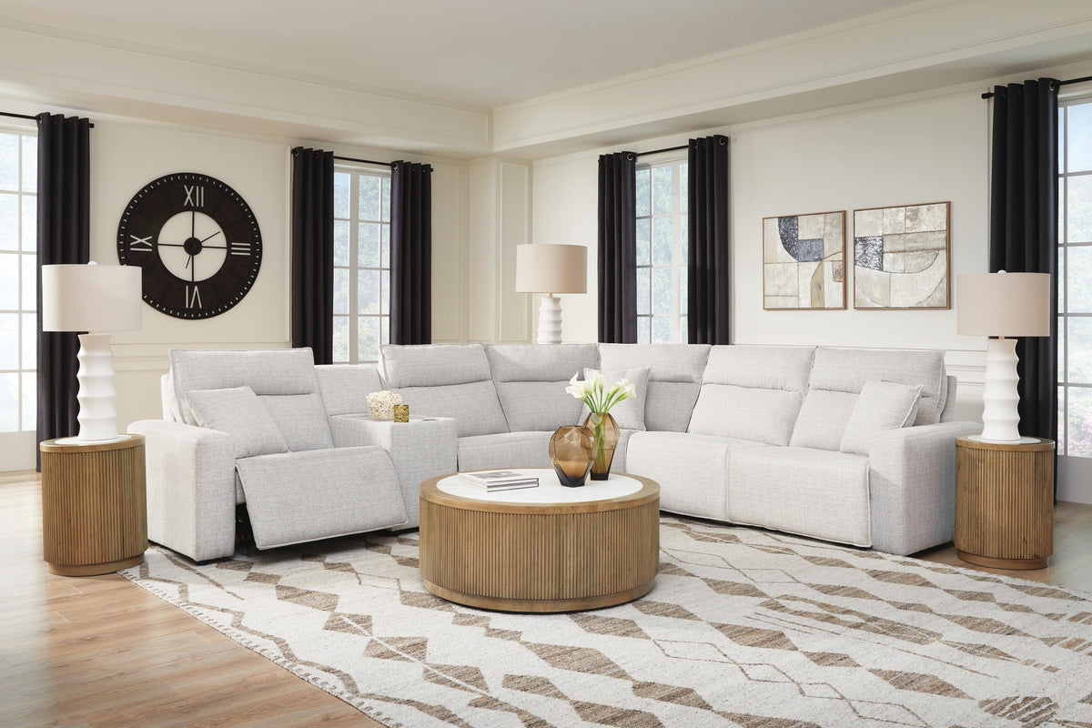 Modmax II 6-Piece Power Reclining Sectional with Console (65907-SI) - Image 3