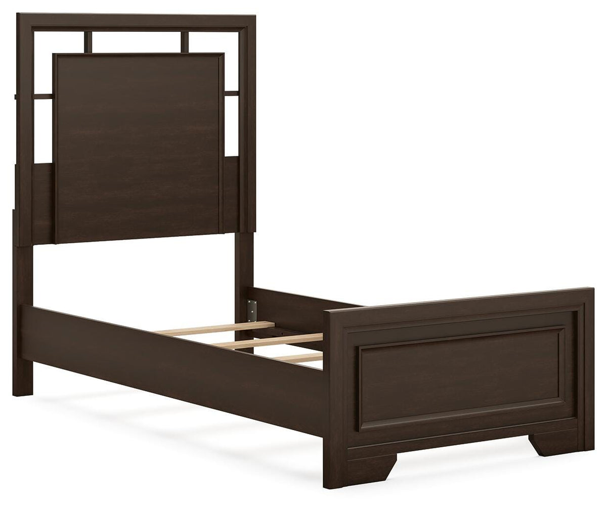 Covetown Panel Bed (Youth) - Dark Brown  (B441-SI) - Image 4