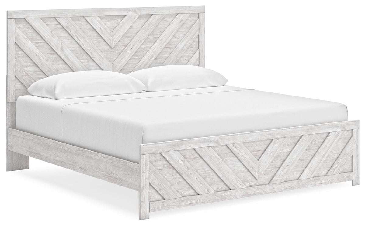 Cayboni Panel Bed, Dresser, Mirror and Chest (B3788-SI) - Image 11