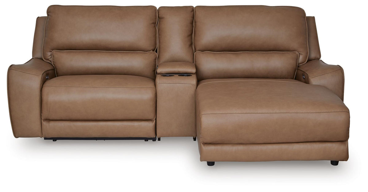 DeepWakes 3-Piece Power Reclining Sectional with Chaise (PCU62606-SI)
