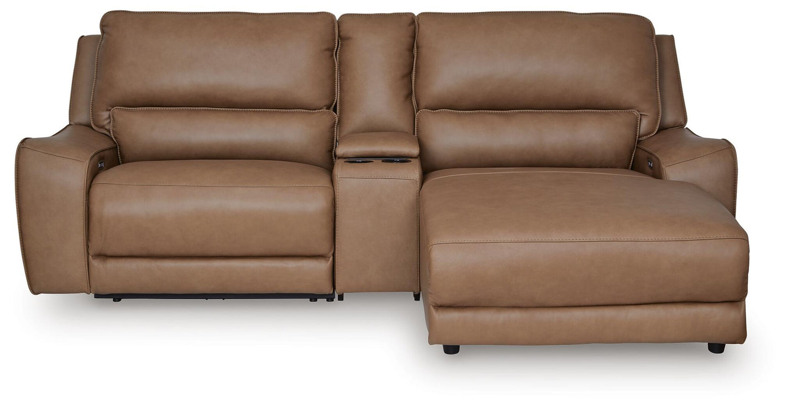 DeepWakes 3-Piece Power Reclining Sectional with Chaise (PCU62606-SI)