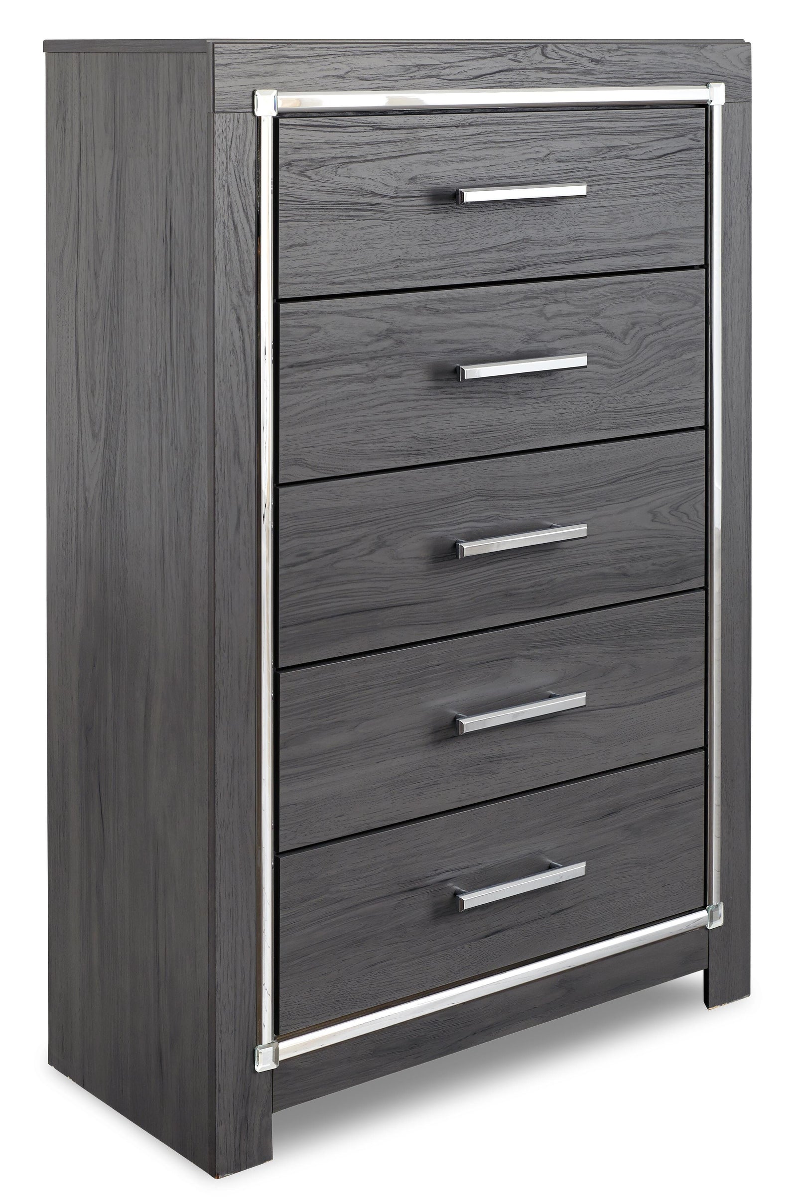 Lodanna Upholstered Storage Bed, Dresser, Mirror, Chest, and Nightstand - Gray  (B214-SI) - Image 5
