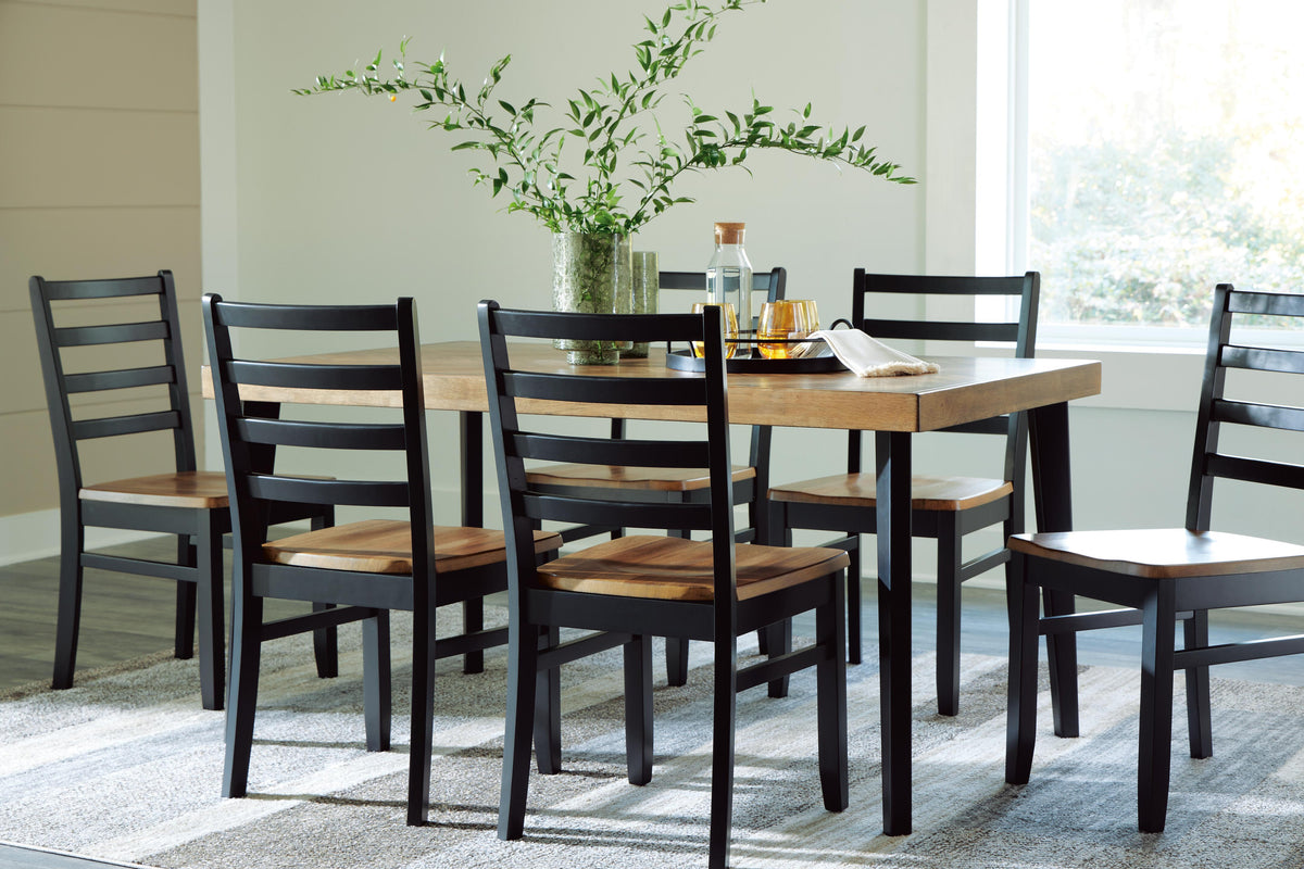 Blondon Dining Table and 6 Chairs (Set of 7) (D413-SI) - Image 10