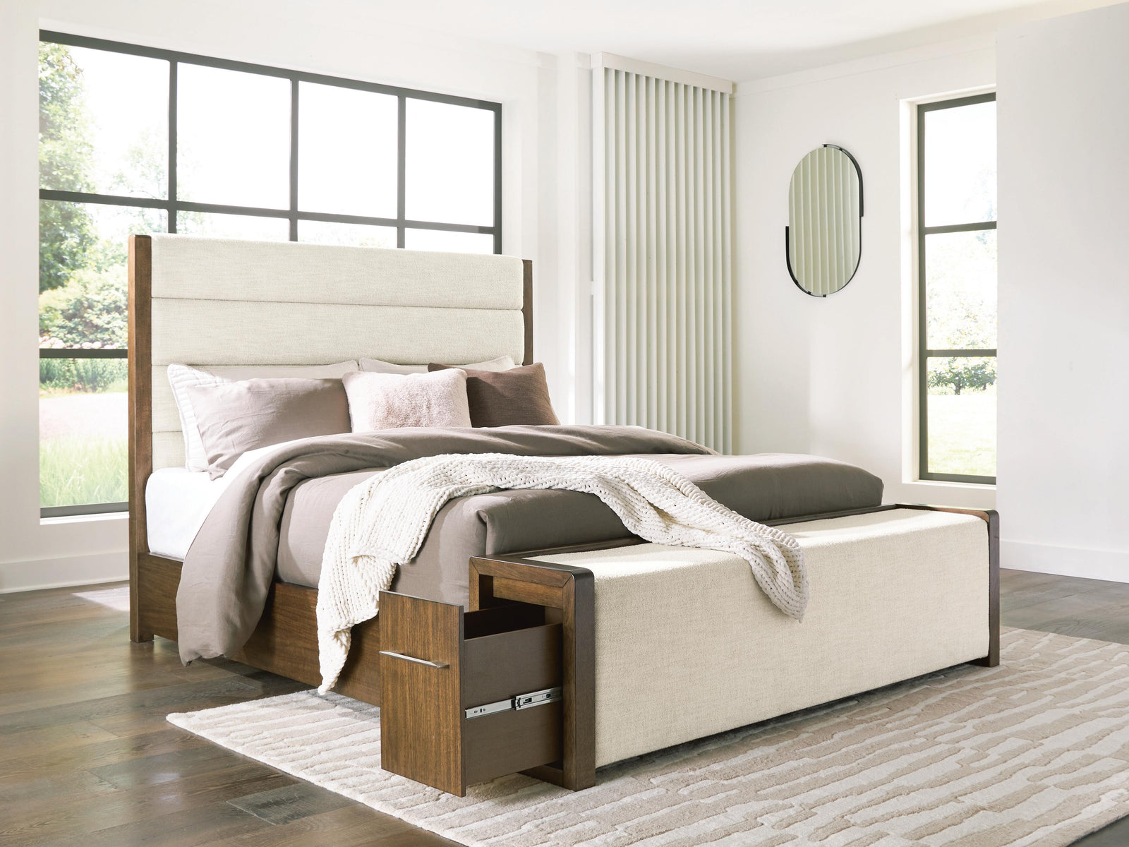 Marxmore Upholstered Storage Bed - Brown  (B863-SI) - Image 8