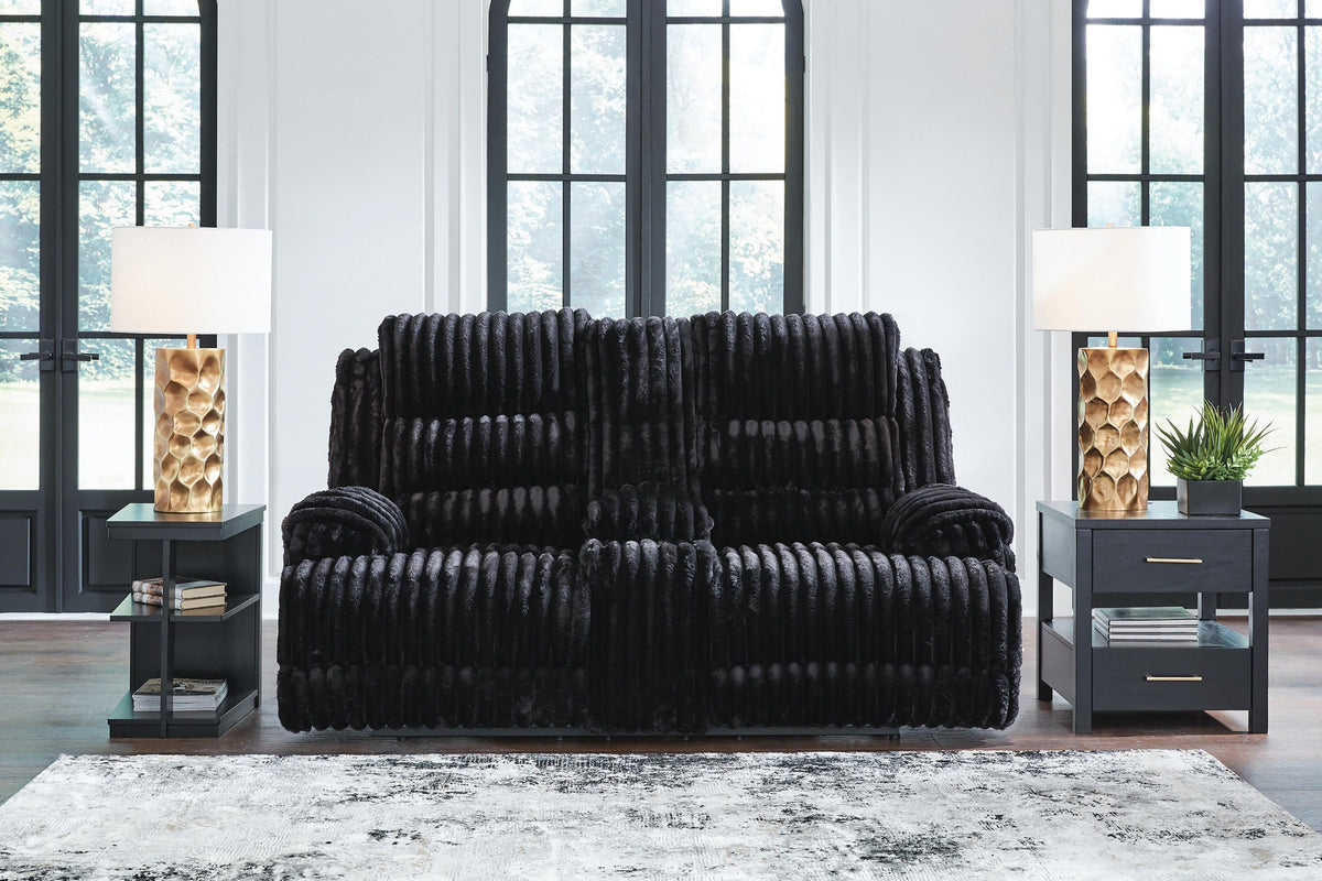 Rhines Falls Power Reclining Loveseat with Console (PC42805-SI) - Image 2