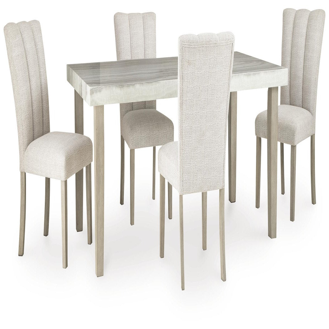 Larawyn Dining Table and 4 Chairs (PCD575-SI)