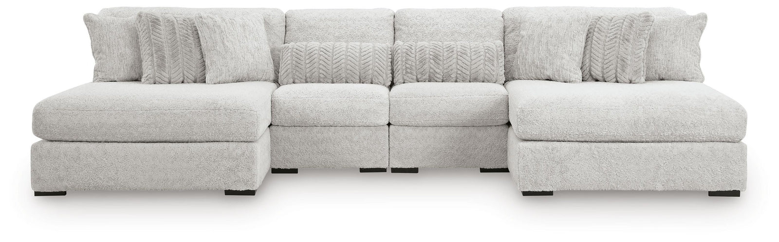 Cuddle Plush 4-Piece Sectional with Chaise (PC59106-SI) - Image 3