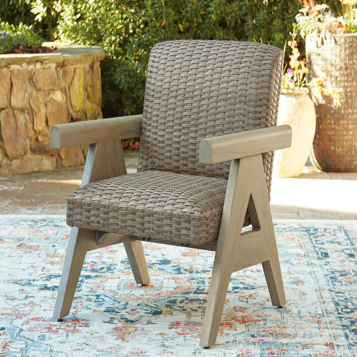 Cliff Trails Outdoor Rocking Lounge Chair (PCP690-SI) - Image 2