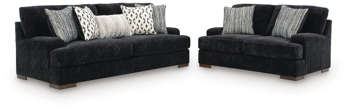 Whitmore Manor Sofa and Loveseat (80404-SI)