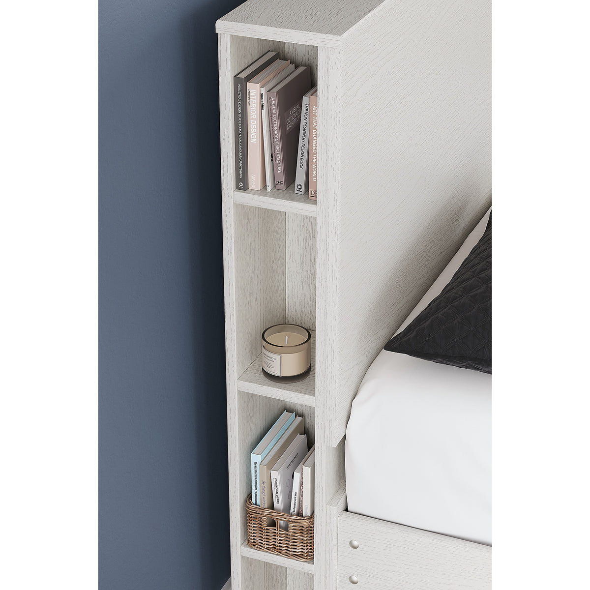 Aprilyn Bookcase Headboard (Youth) - White  (EB1024-164-SI) - Image 4