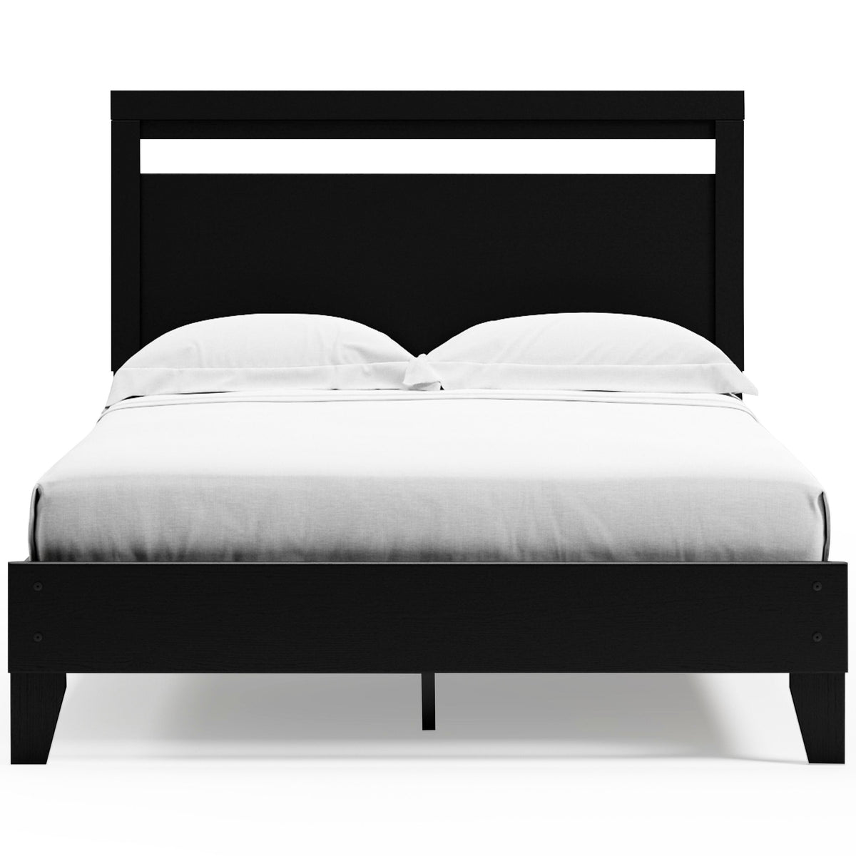 Finch Panel Platform Bed - Black/Brown  (EB3392-SI) - Image 4