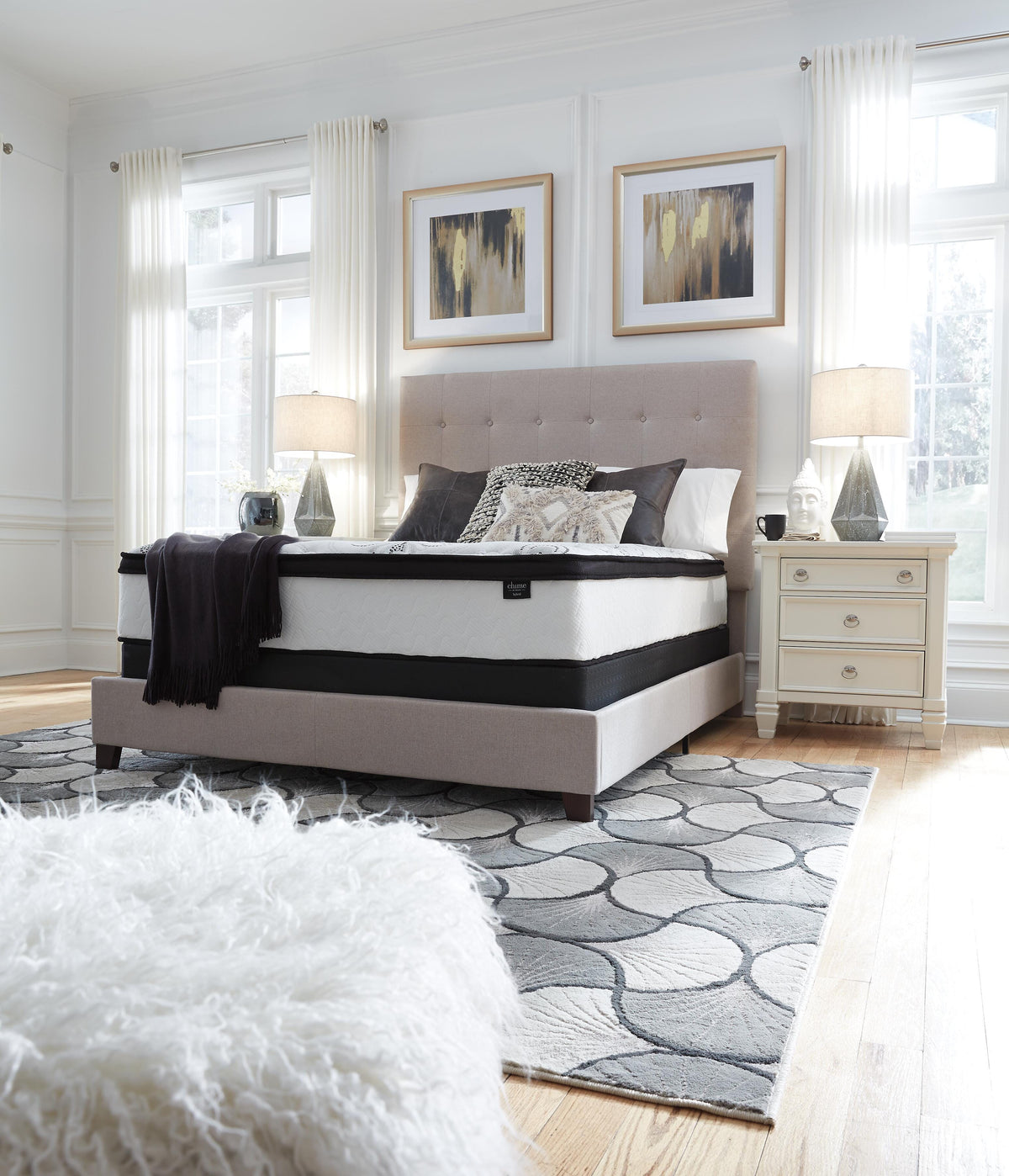 Chime 12 Inch Hybrid King Mattress in a Box (M697-SI) - Image 13