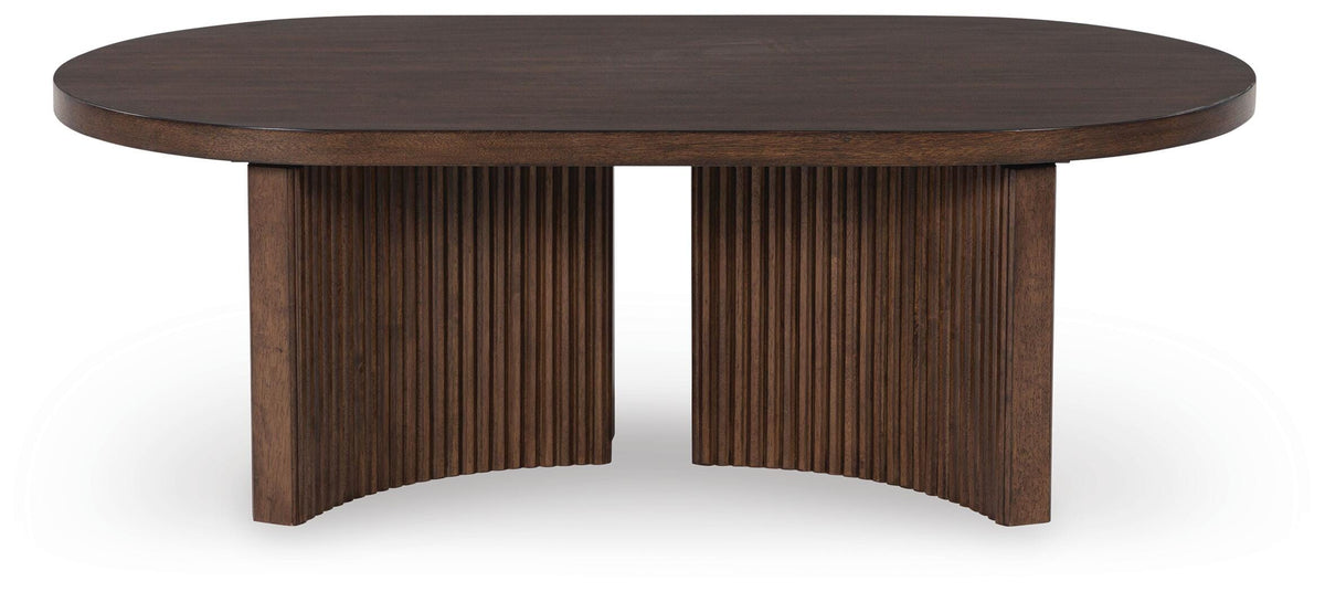 Korestone Coffee Table - Dark Brown  (T689-SI) - Image 3