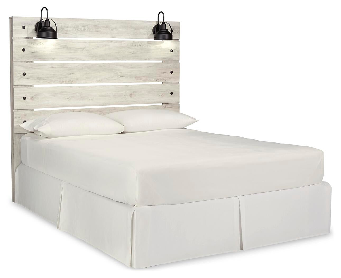 Cambeck Panel Headboard - Whitewash  (B192-SI) - Image 18