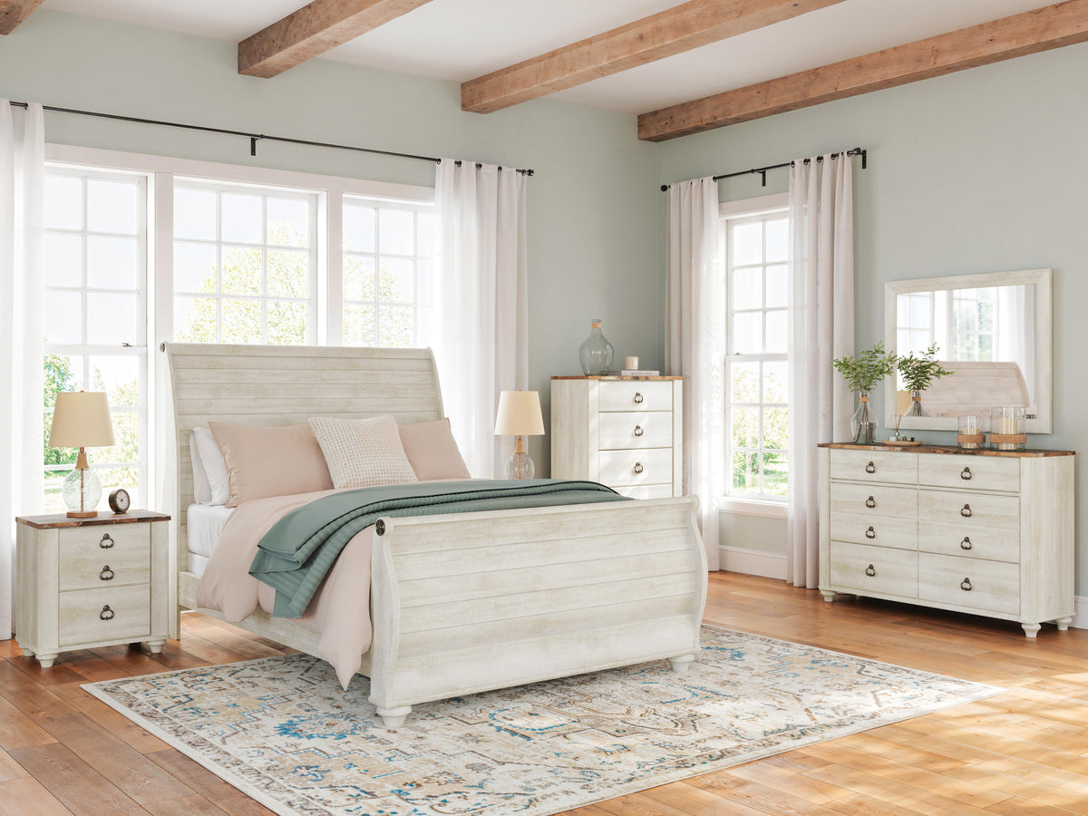 Willowton Panel Rails (Youth) - Whitewash  (B267-SI)