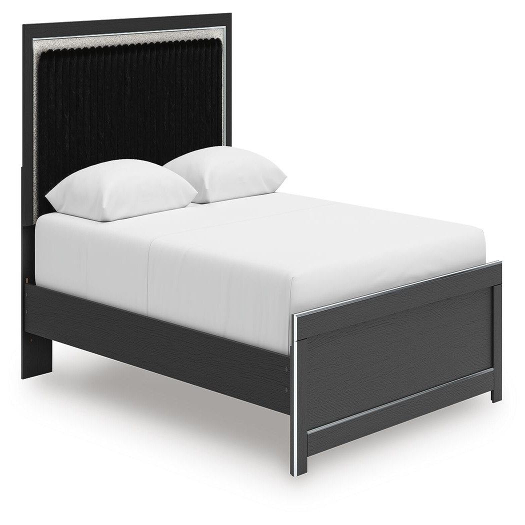 Zuraleus Queen Upholstered Bed, Dresser, Mirror and Nightstand (PCB3380-SI) - Image 10