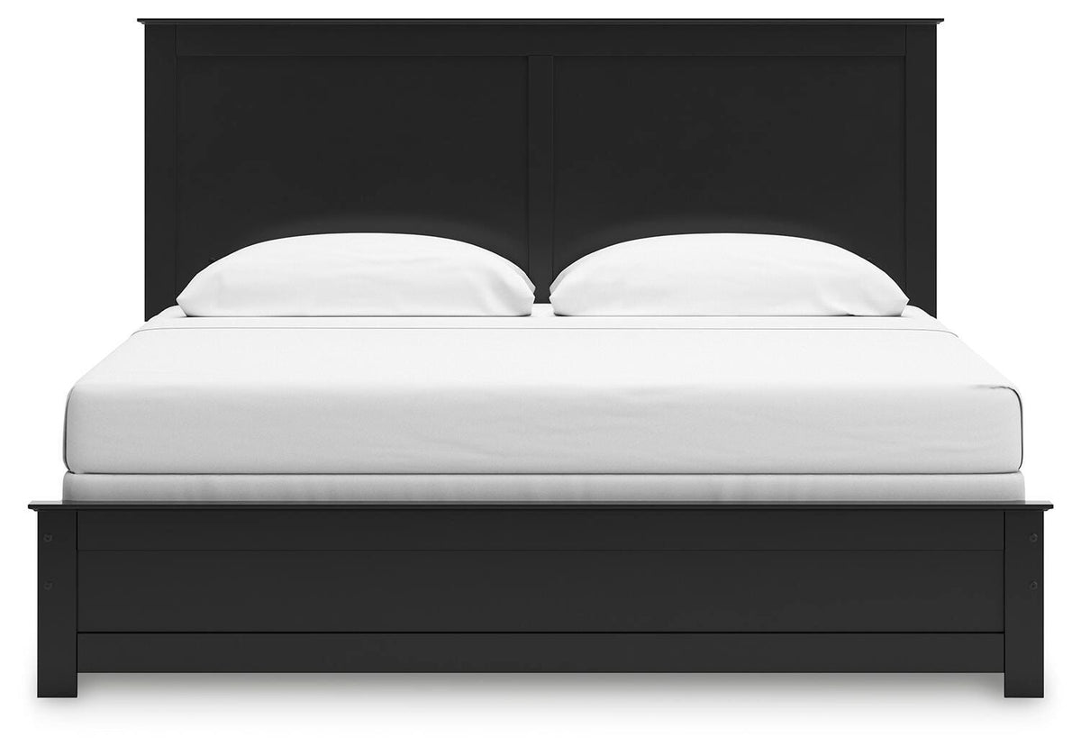 Maribel Panel Bed - Black  (B138-SI) - Image 4